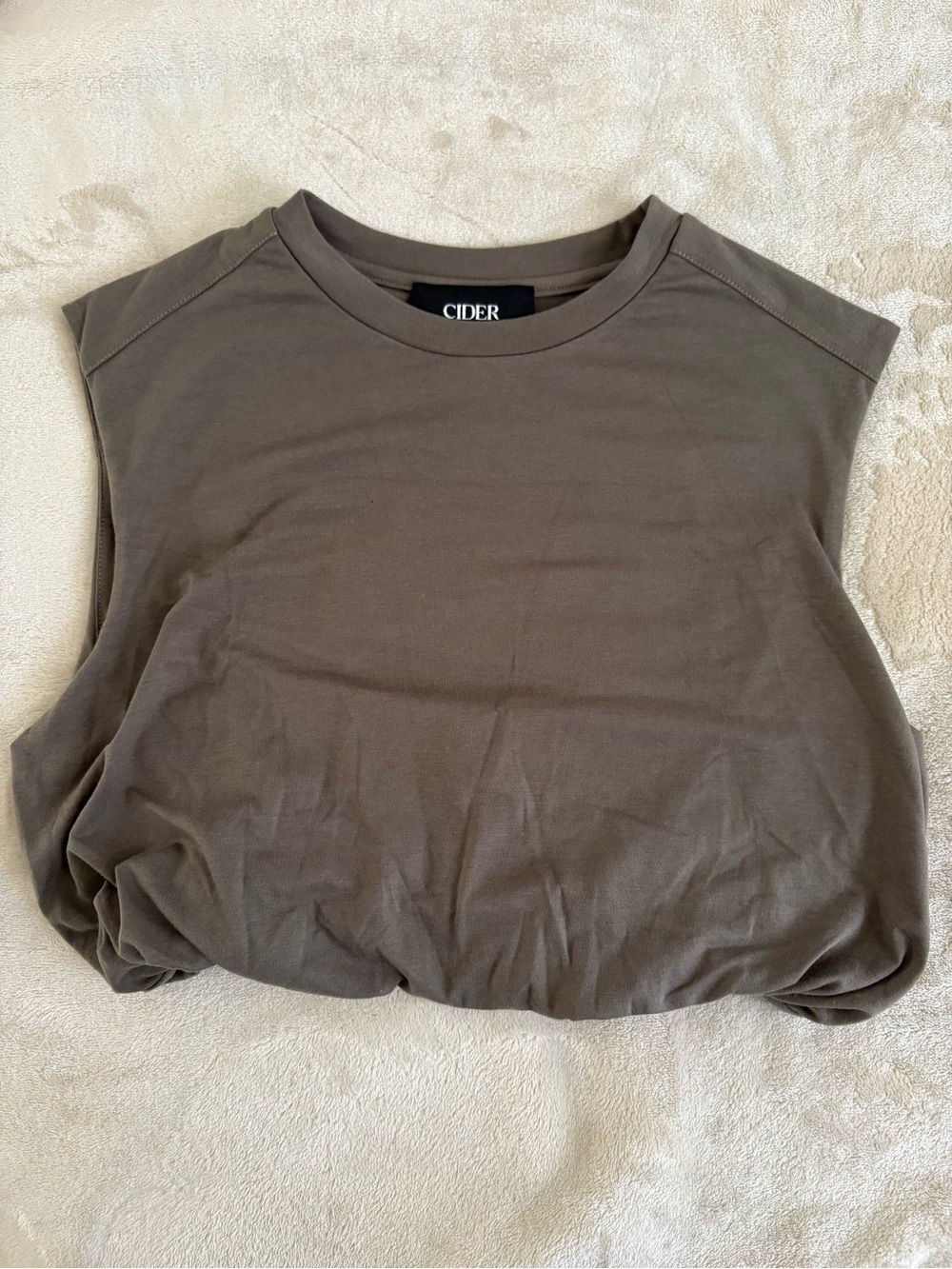 Cider Muscle Tee Sleeveless Crewneck